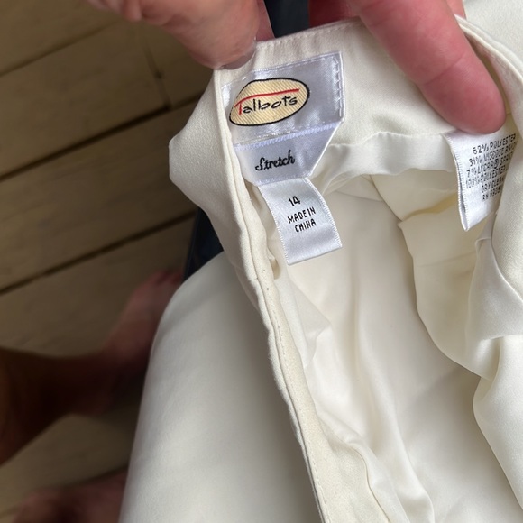 Talbots Winter White trousers - Picture 2 of 9